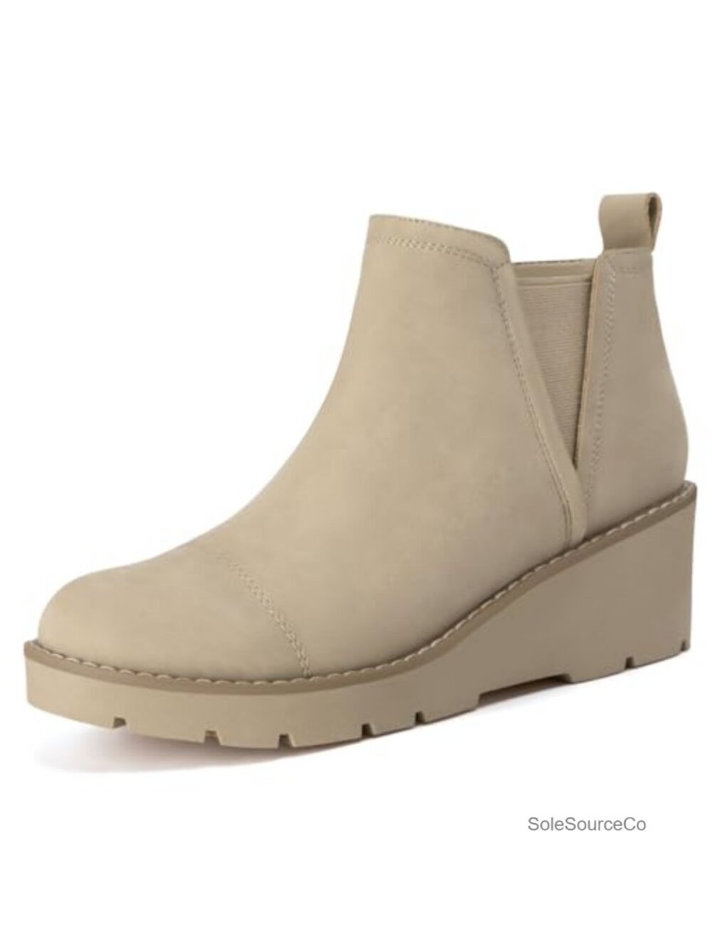 Women's Low Heel Platform Wedge Ankle Boots